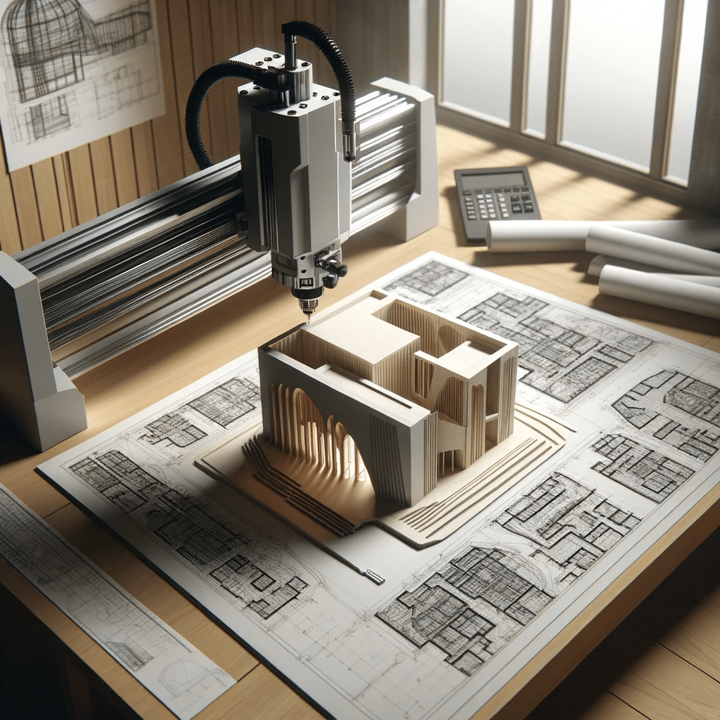 Creación de modelo arquitectónico detallado con tecnología de corte CNC con navaja | Design & Cutting