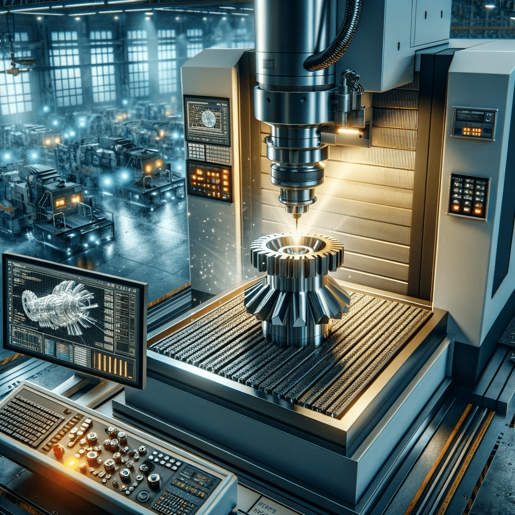 Fresadora de máquinas CNC avanzada en producción. Máquinas herramienta CNC torneado y mecanizado en torno. | Design & Cutting.