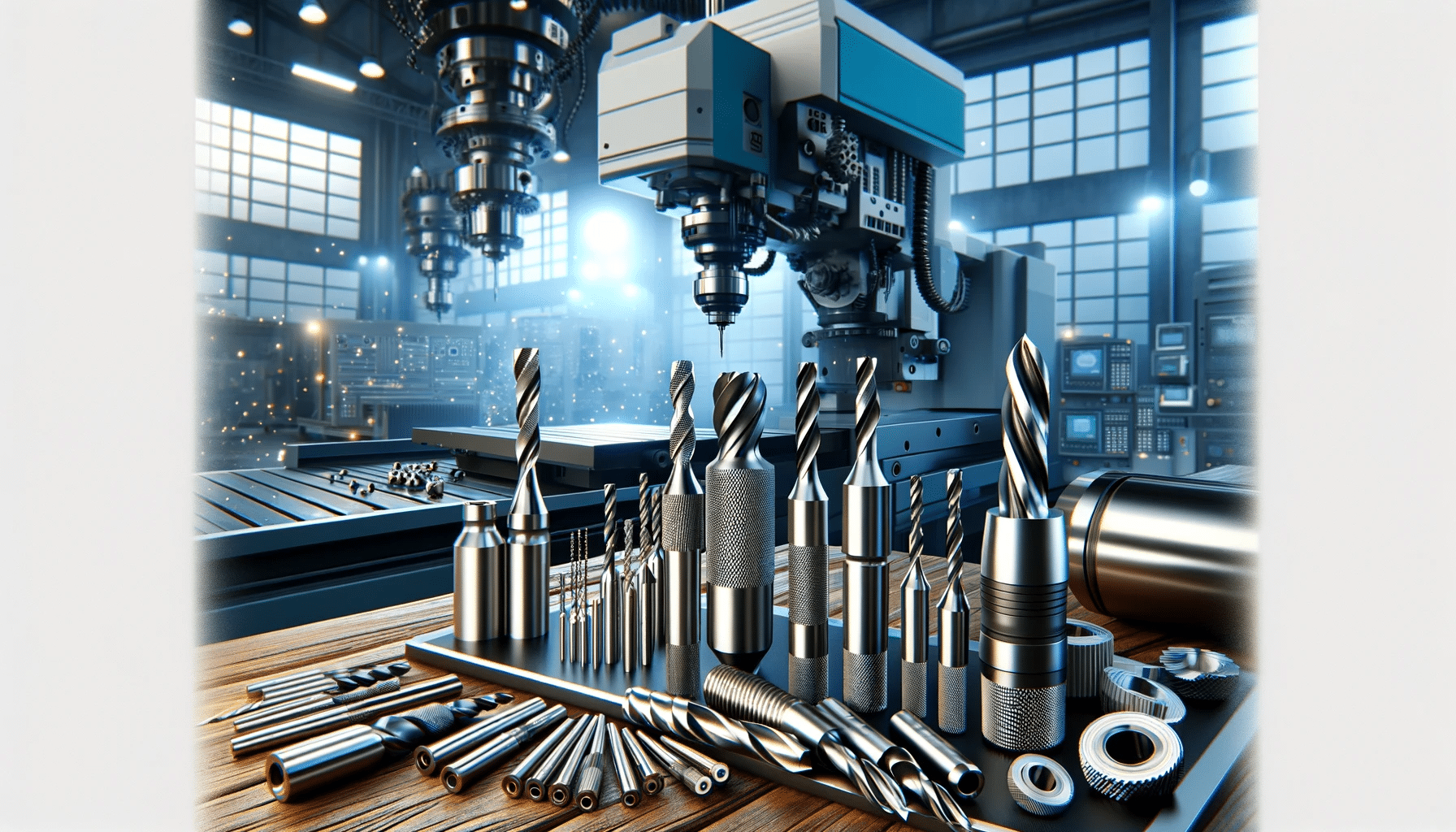 Broca en banco de trabajo con materiales y maquinaria moderna de fondo | Design & Cutting