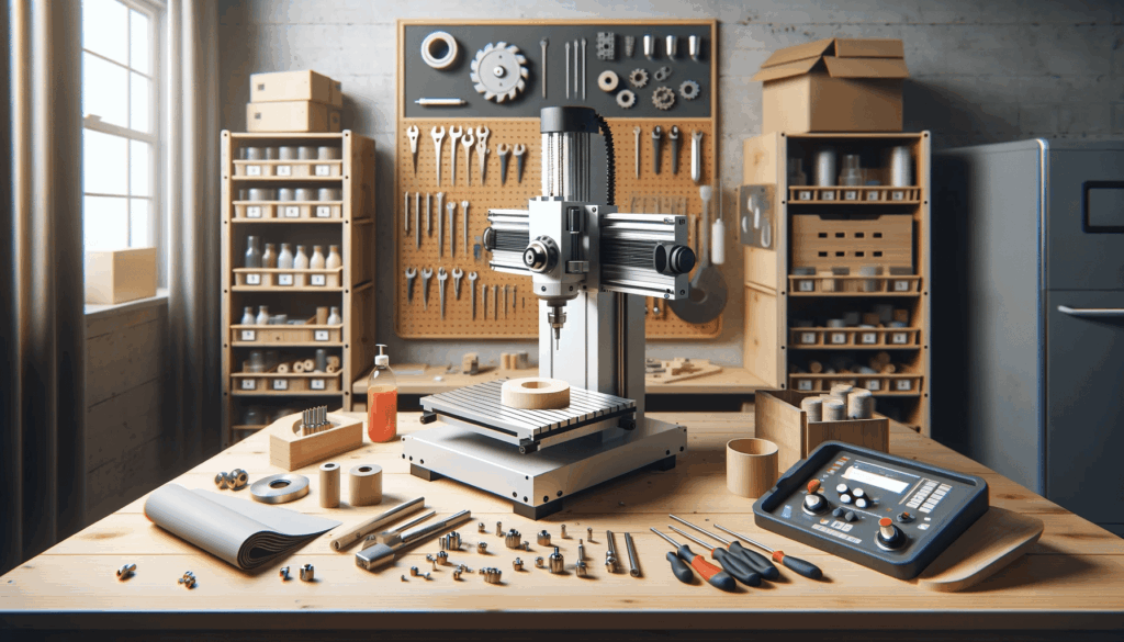 Fresadora CNC operando en un taller con herramientas básicas para principiantes | Design & Cutting