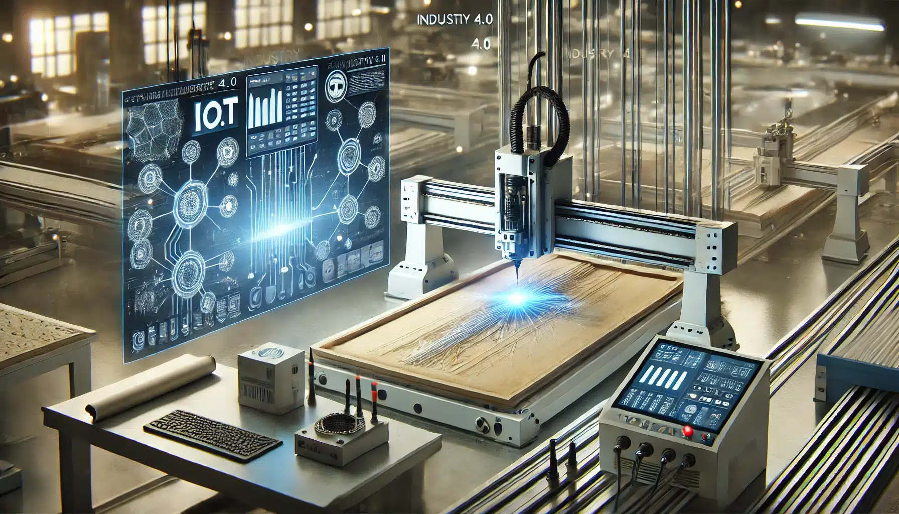 Routers CNC integrados en sistemas inteligentes y automatizados de Industria 4.0. Programa de funciones con descripción. | Design & Cutting